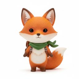 Sample 3D model input: Fox adventurer