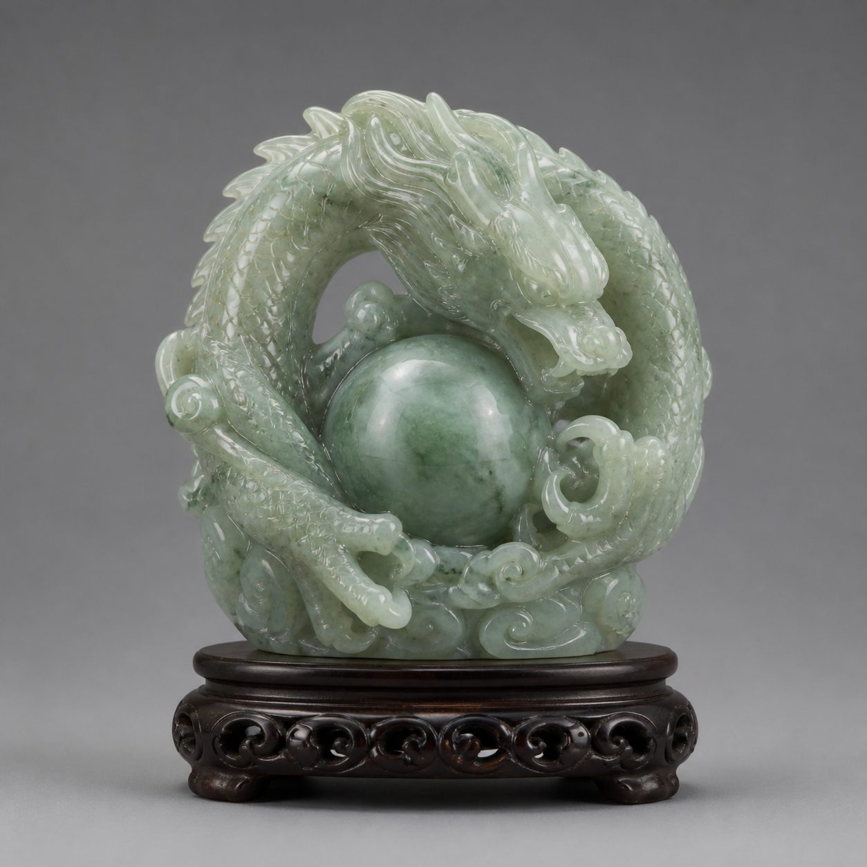 3D model input photo: Jade dragon